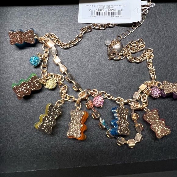 Betsey Johnson Gummy Bear Frontal Charm Necklace - Picture 11 of 11